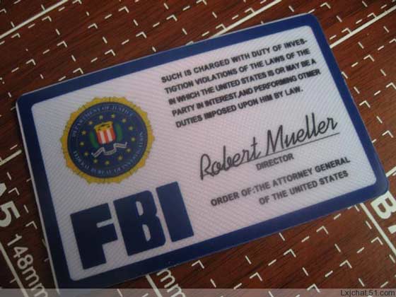 fbi证件夹 fbi胸卡(横款)
