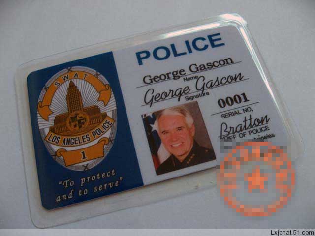 fbi系列 洛杉矶警察局 证件夹 洛杉矶 lapd swat 证件牌  产品说明