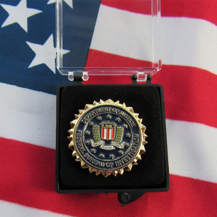 美国徽章 美国联邦调查局fbi胸襟章 胸章 个性徽章 fbi金属胸章